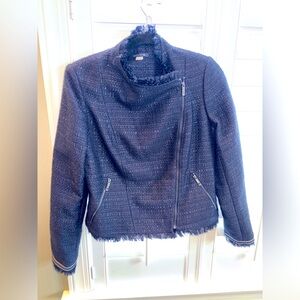 Tommy Hilfiger tweed asymmetrical blazer